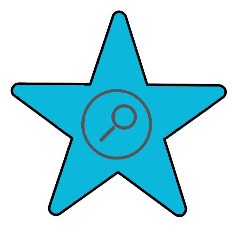 star logo blue info