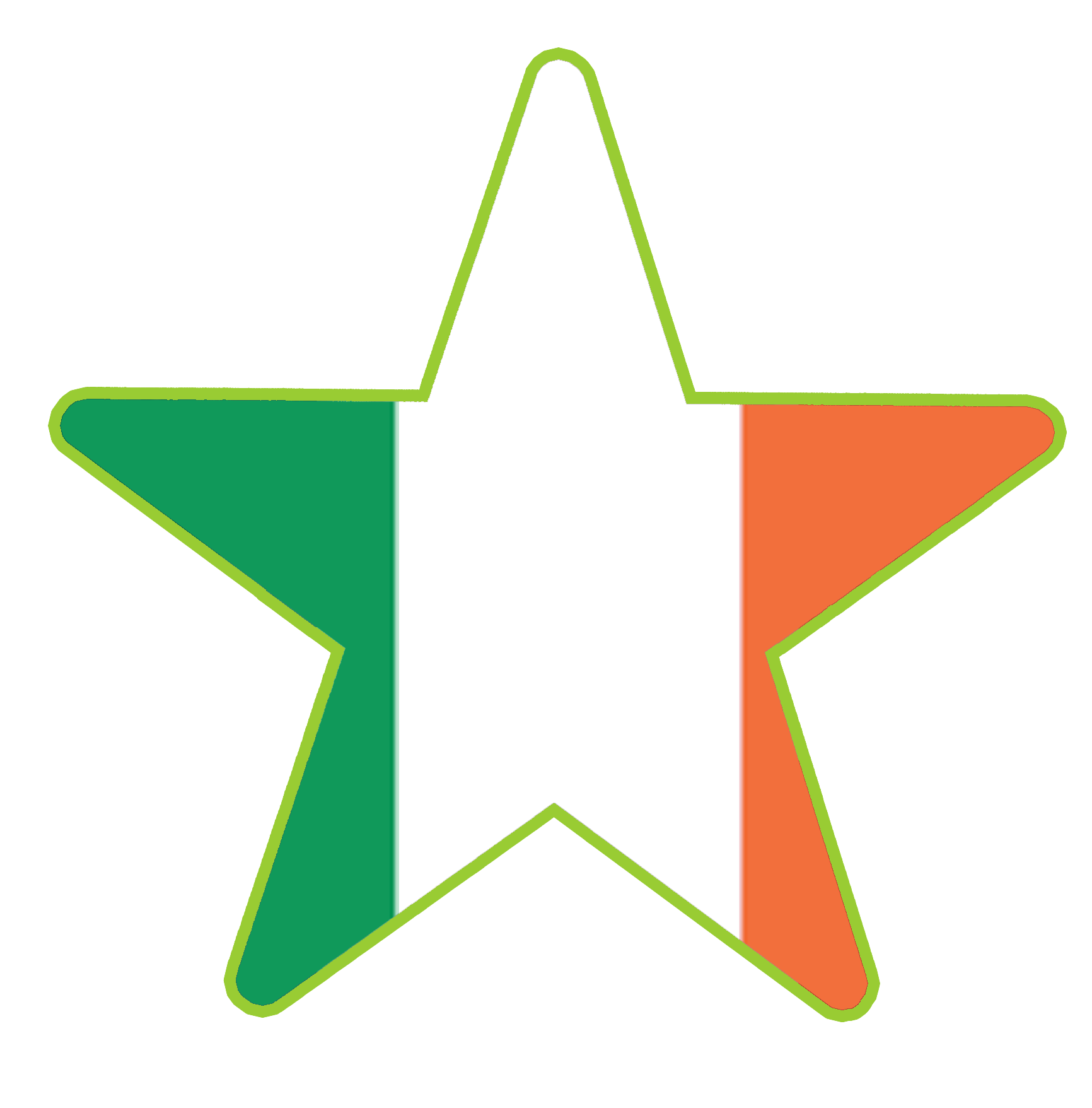 Connections star Languages Irish flag